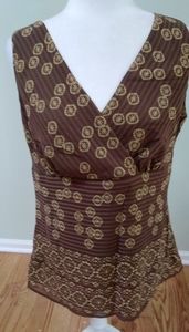 LOFT Sleeveless Print Top